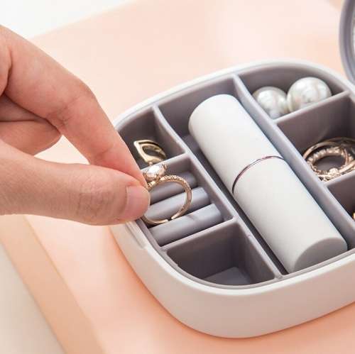 JEWELRY STORAGE BOX WITH MIRROR