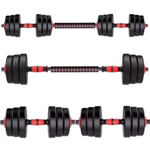 30KG ADJUSTABLE DUMBBELL WITH EXTENSION BAR