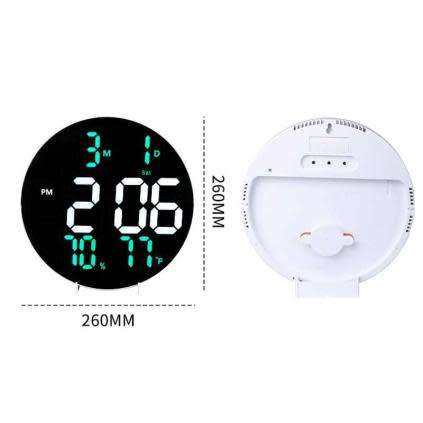 Digital Round LED Wall Clock