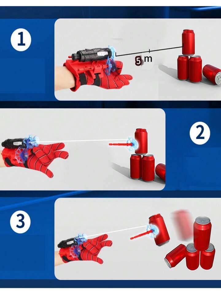 Spiderman EMETTER Sticky dart blaster glove