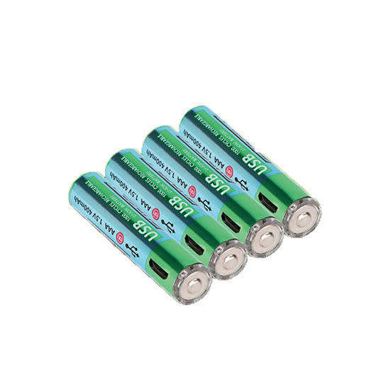 4PK AAA USB Rechargeable Batteries
