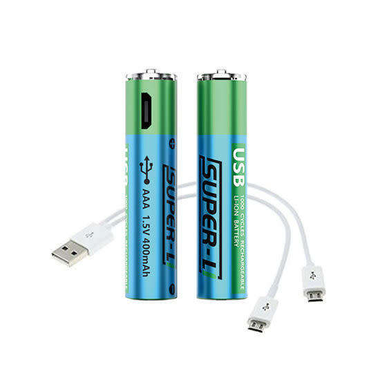 4PK AAA USB Rechargeable Batteries