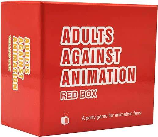 Adults Against Animation Red Box Card Game