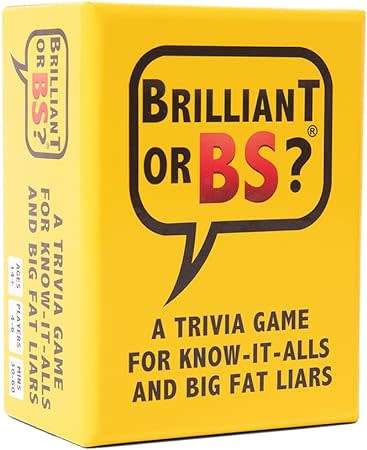 Brilliant or BS Card game