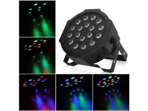 18 LED Mini Flat Par Stage Light