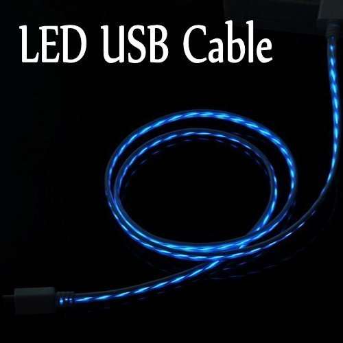 LED LIGHT UP USB CABLE FOR SAMSUNG AND BLACKBERRY