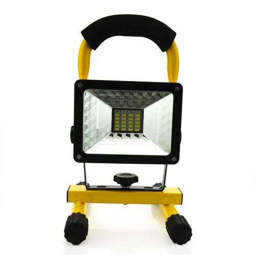 30W RECHARGEABLE FLOOD LIGHT - 3 MODE (EMERGENCY BLUE AND RED STROBE)