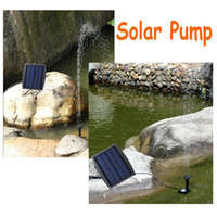 Brushless Fountain Pond Rockery Solar Water Pump 12 x 8cm Square Panel 7V 150L/H