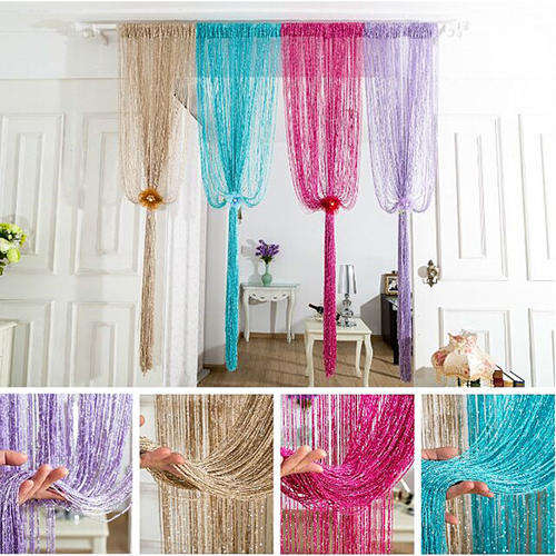 Retro Chic Glitter String Door Curtain 100 x 200 cm