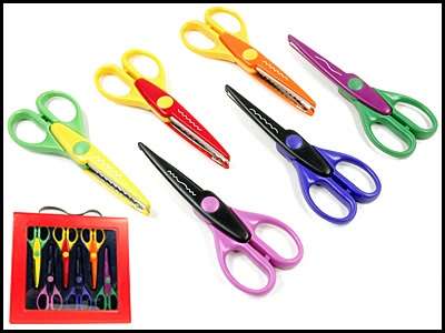 1Set/6pcs different DIY Craft Scissors