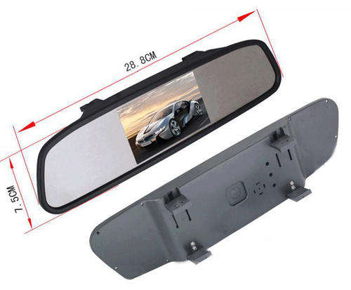 New 4.3 Inch TFT Car LCD Screen Rear View Rearview DVD AV Monitor Mirror