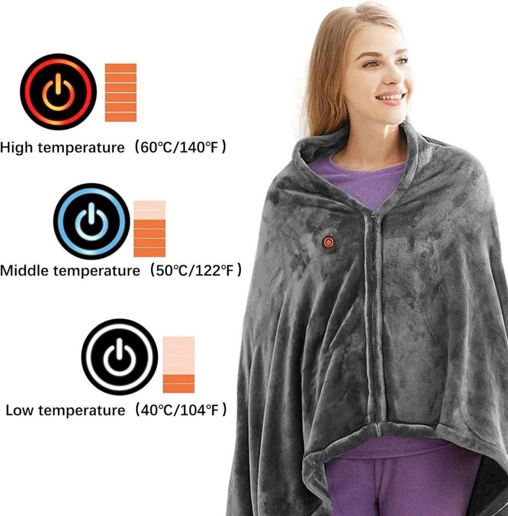 USB Electric Heating Huggle Shawl
