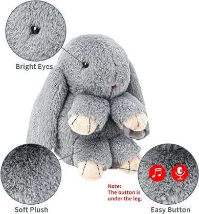 Repeat Back Talking  Bunny Plush Toy