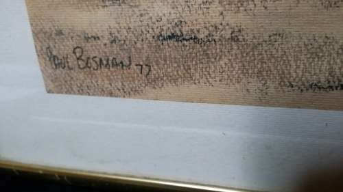 ART : RHINO ARMOURED ATTACK BY PAUL BOSMAN 77 PRINT : METAL AND GLASS FRAMED