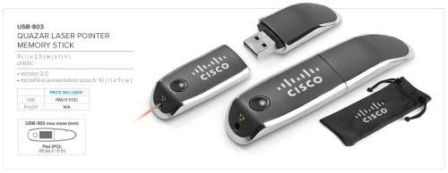 Quazar Memory Stick & Laser Pointer (USB-803)
