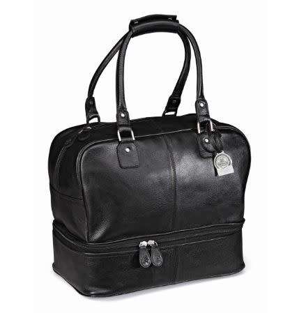 Gary Player leather Double Decker Bag - Brown & Black