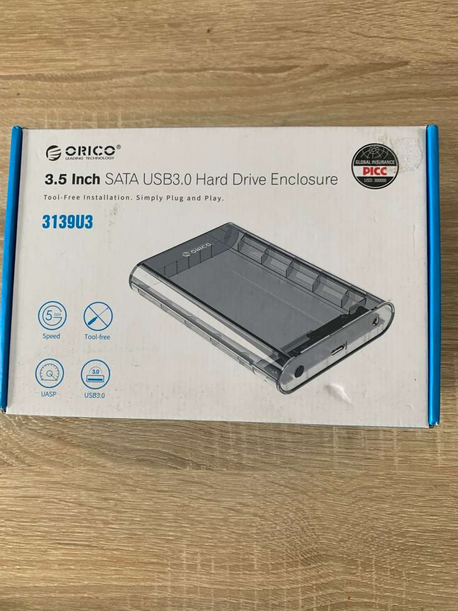 ORICO 3.5 INCH SATA USB 3.0 HARD DRIVE ENCLOSURE
