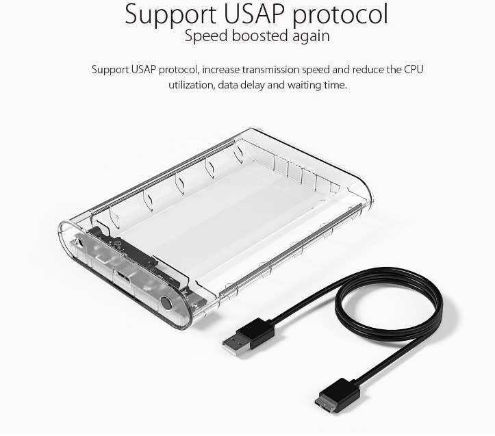 ORICO 3.5 INCH SATA USB 3.0 HARD DRIVE ENCLOSURE