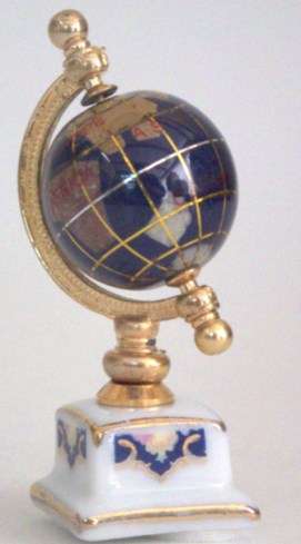 1/12th scale Dollhouse Miniature - WORLD GLOBE - REUTTER PORZELLAN