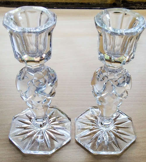 Crystal candlesticks