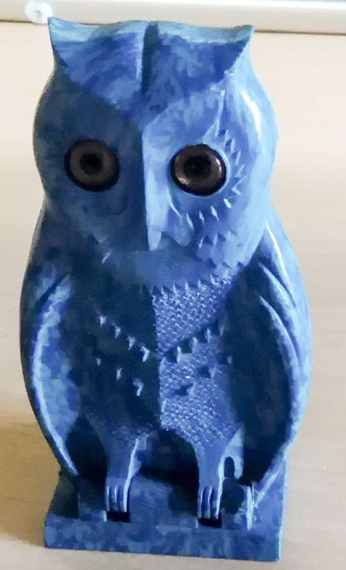 Bourjous bakelite owl perfume holder