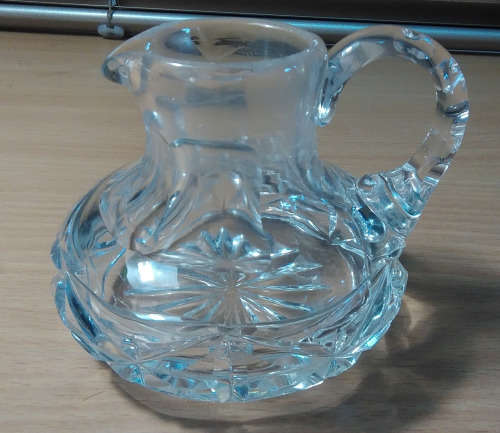 Victorian style cut glass jug