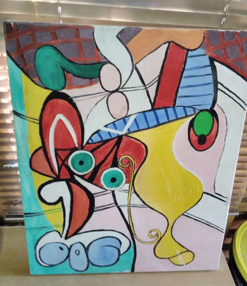 Abstract art painting
