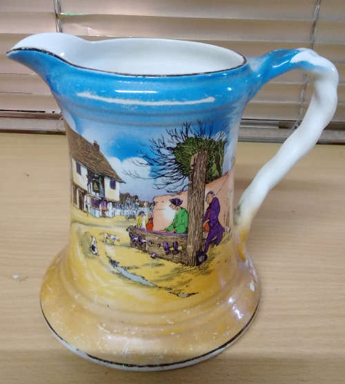 Burleigh ware `Gray smith &co` jug c 1930s