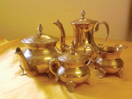 Beautiful brass tea set