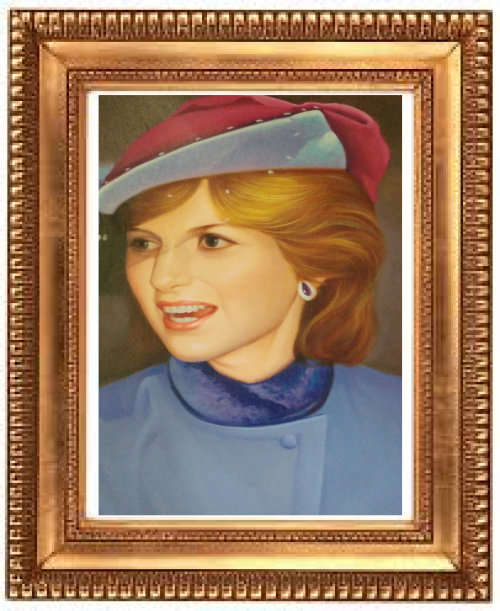 DIANA Remembered -Stunning Portrait of Her Royal Highness Diana