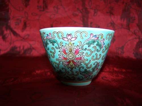 ORIENTAL TEAPOT WITH 2 CUPS