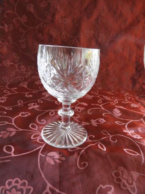 3 ODD CRYSTAL GLASSES