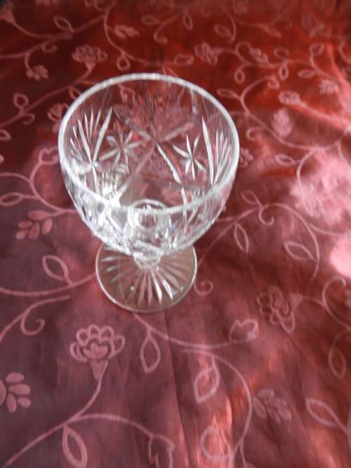 3 ODD CRYSTAL GLASSES