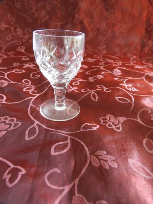 3 ODD CRYSTAL GLASSES