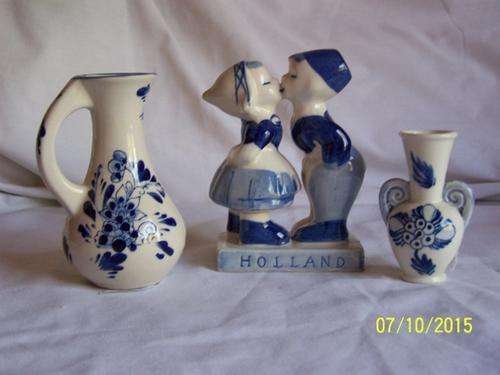 3 Delft Like Ornaments