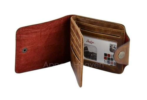 New Men's Boys' Classic Leather Pockets Credit/ID Cards Holder Purse Wallet AP