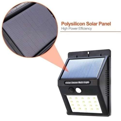 Solar Power Sensor Wall Light 30 LED Bright Wireless Security Motion 1pcs