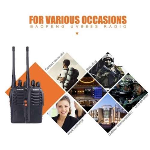 two way radio BF-888S walkie-talkie outdoor communication equipment 1 pair
