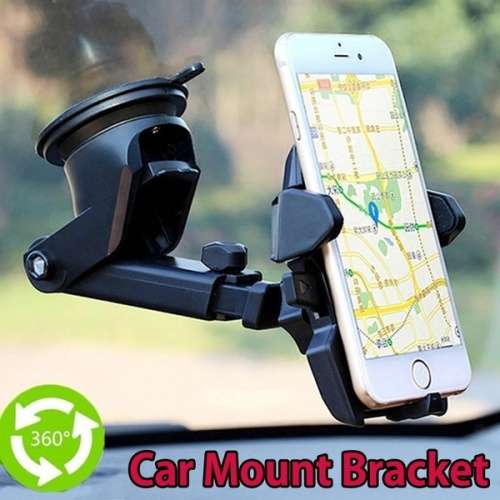 Car Holder Mount Bracket Long Neck One-touch Telescopic Arm For Universal Phone