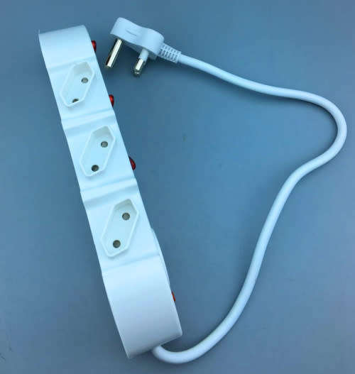 7 Way Multi-Plug With illuminated Switches ( 4 x 2 pin & 3 x 3 pin)