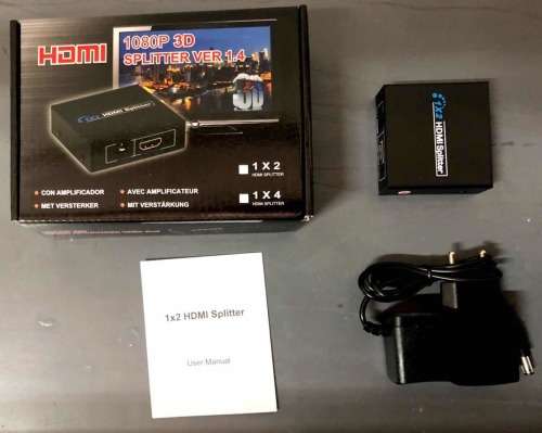 HDMI 1 IN 2 SPLITTER+GIFT