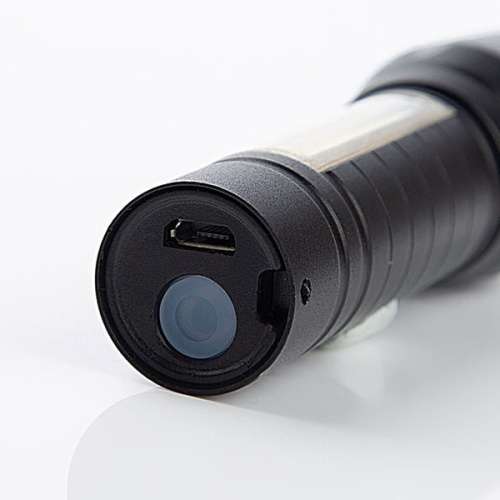 Multi-functional LED COB Torch Flashlight USB Rechargeable