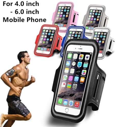 Black Sports Running Jogging Gym Armband Arm Band Case Cover Holder For 5.5 inch Phones