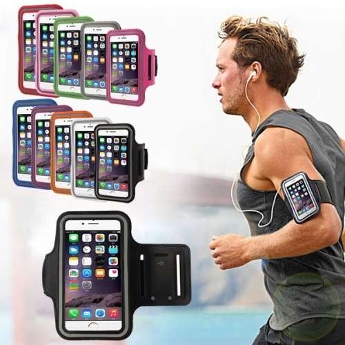 Black Sports Running Jogging Gym Armband Arm Band Case Cover Holder For 5.5 inch Phones