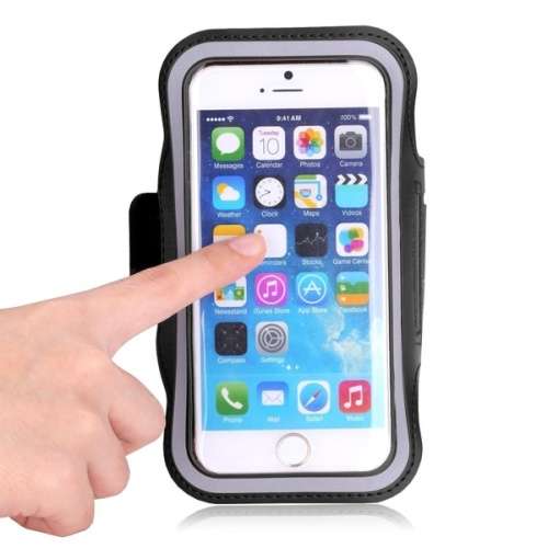 Black Sports Running Jogging Gym Armband Arm Band Case Cover Holder For 5.5 inch Phones
