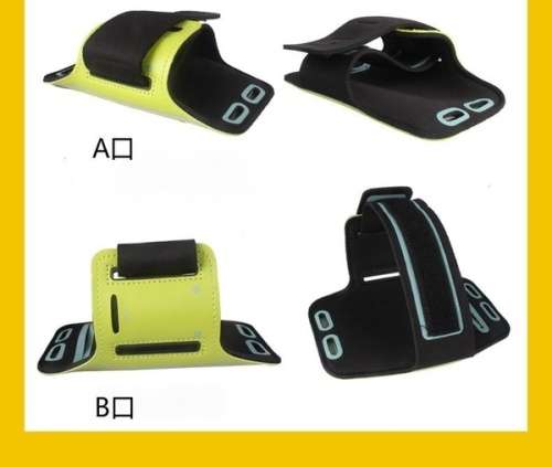 Black Sports Running Jogging Gym Armband Arm Band Case Cover Holder For 5.5 inch Phones