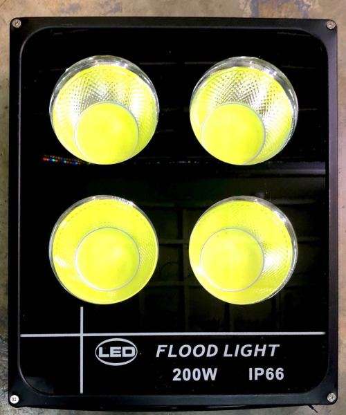200W LED Flood Light 4 Chip Black IP66 200W