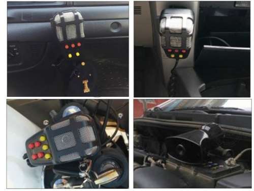 100W loud car warning alarm speaker speaker MIC 5 sound (12V)polyphony annunciator horn