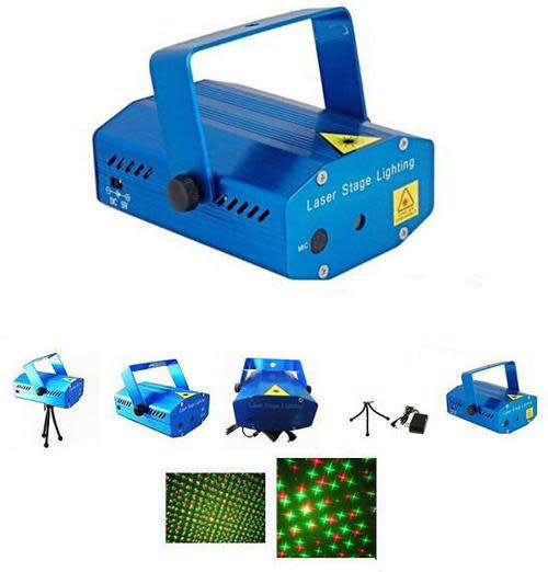 mini laser stage light 2in1