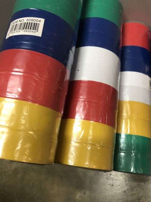 PVC Electrical Insulation Tape (0.18mm*19mm*10yds) each* 10pcs